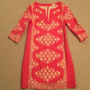 J Crew Watermelon-colored Linen Dress; Sz 00